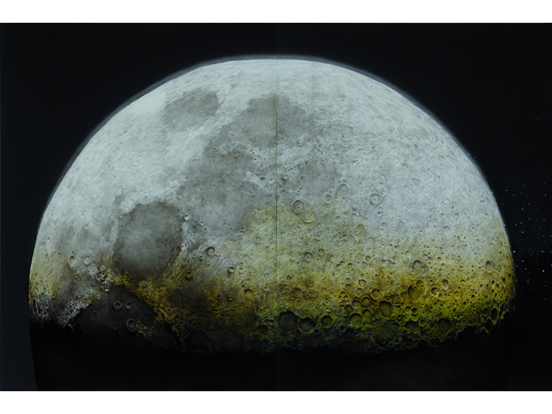 The face of the moon
